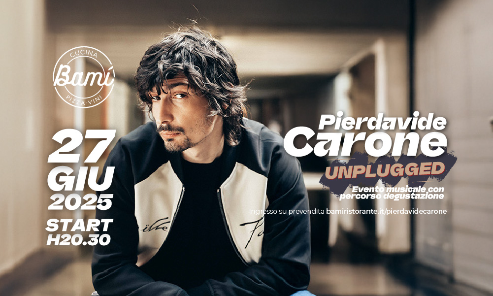 Cena evento con Pierdavide Carone Unplugged